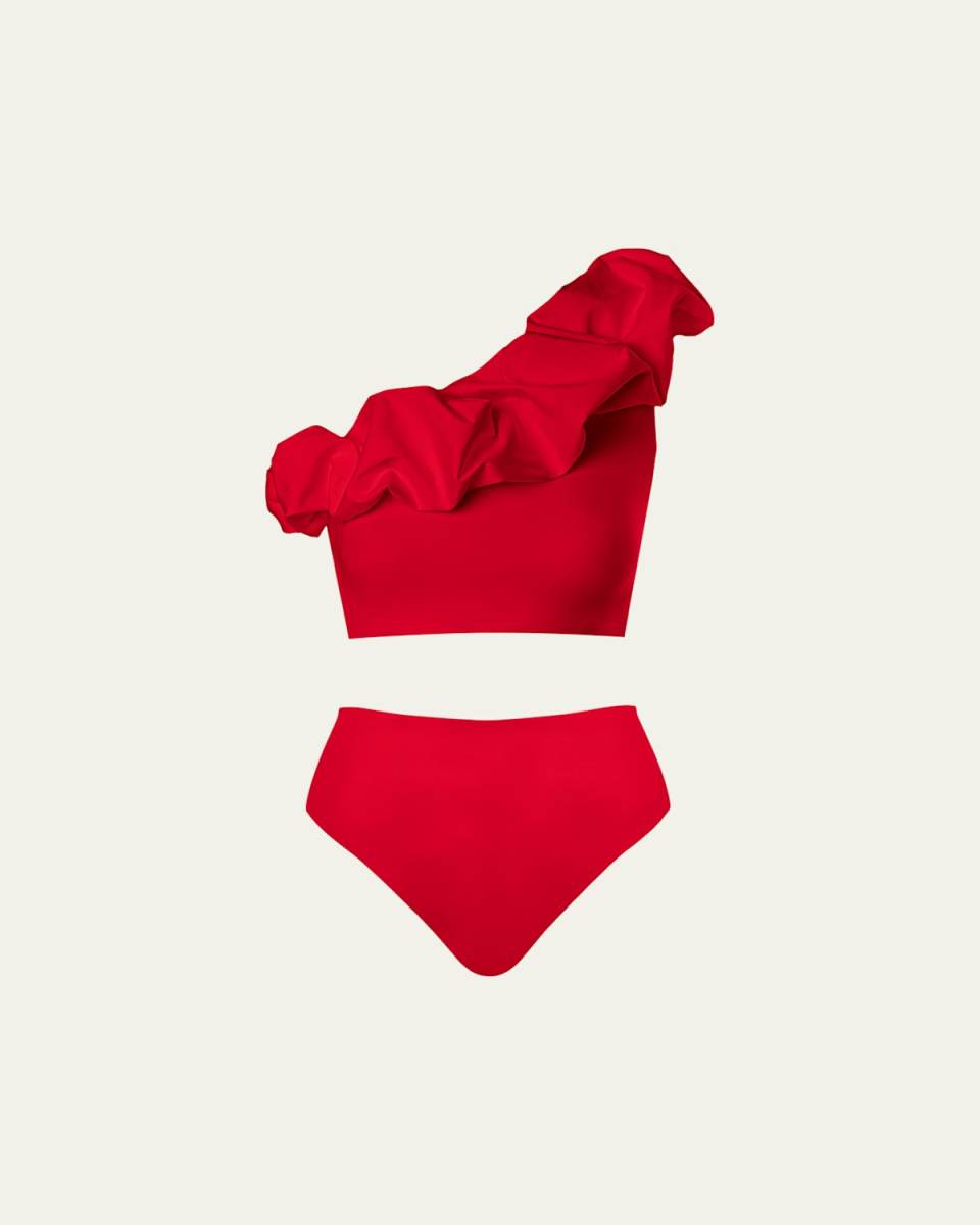 Merly Ruffle Two-Piece Bikini Set